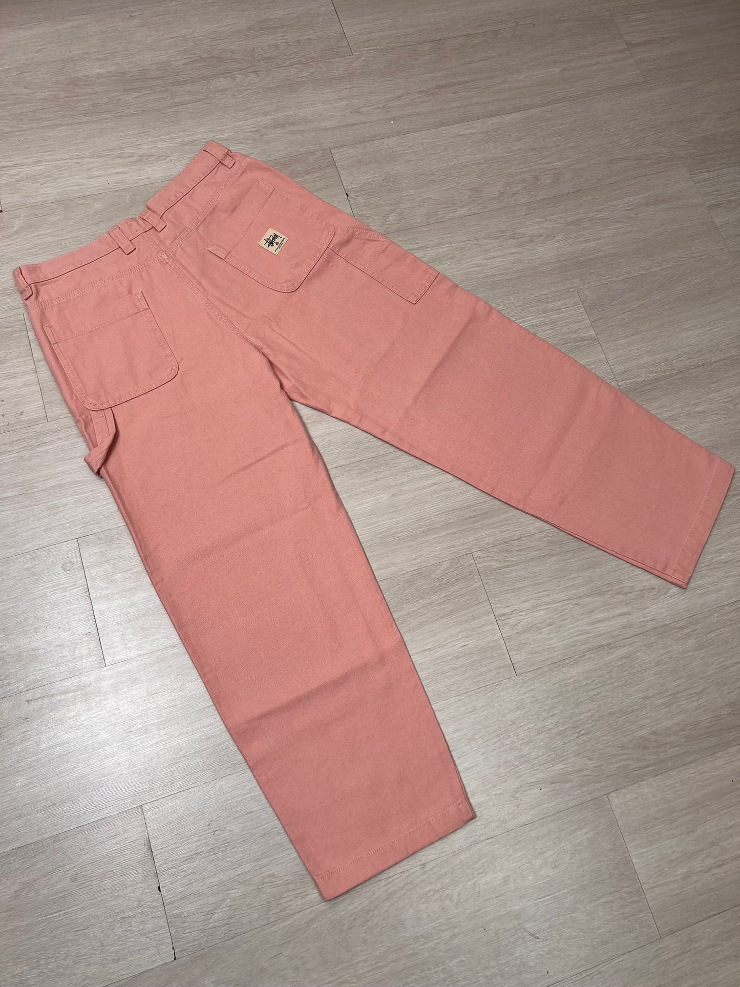 Stussy Canvas Work Pants - SALMON