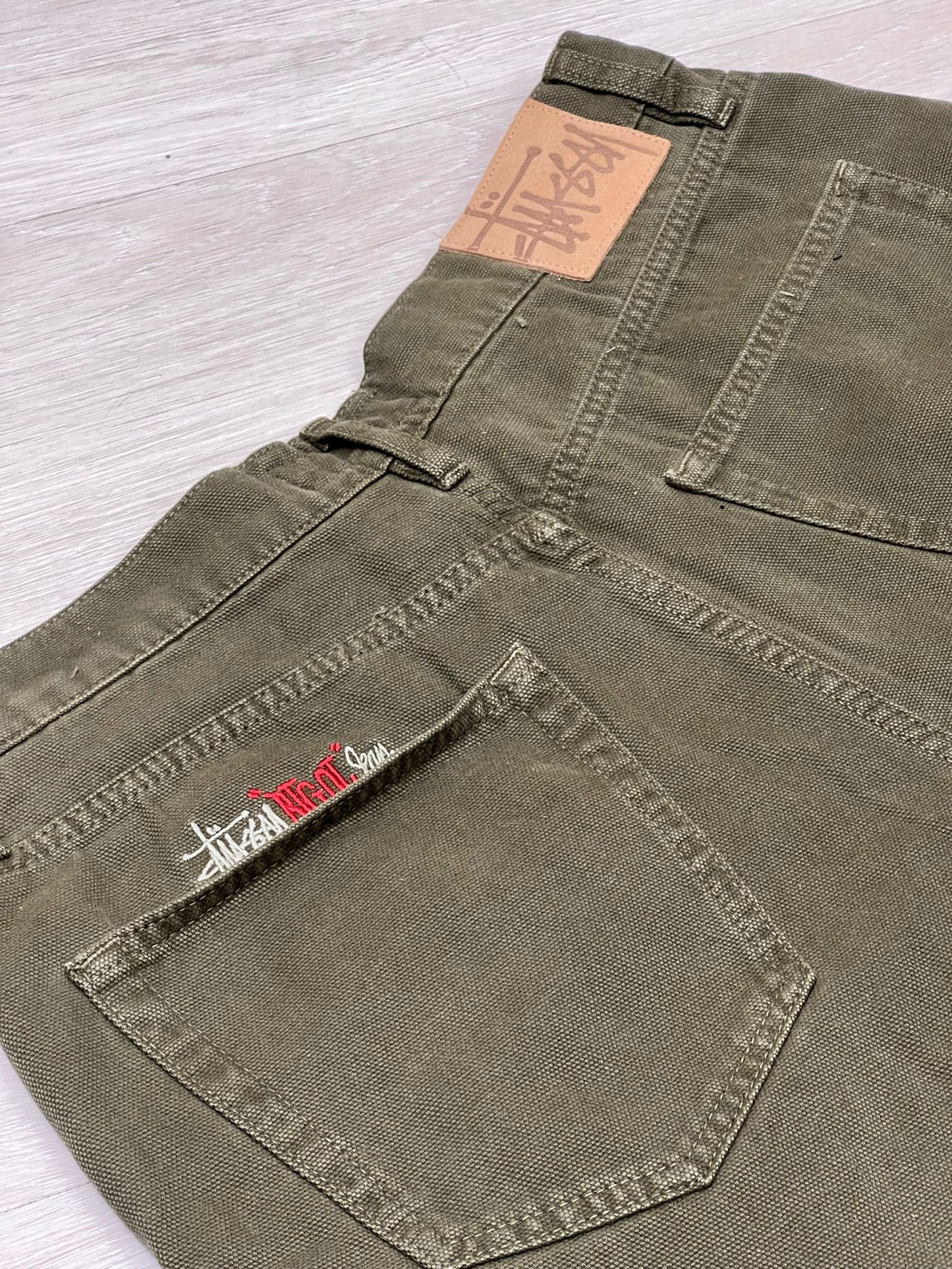 Stüssy Big OL' Jean Washed Canvas Olive Drab